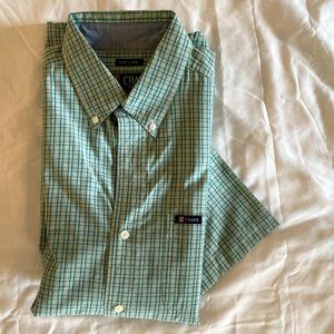 Chaps Men’s Green Short Sleeve Button Up Shirt